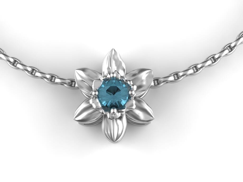March-Daffodil Birth Flower- Aquamarine Birth Stone