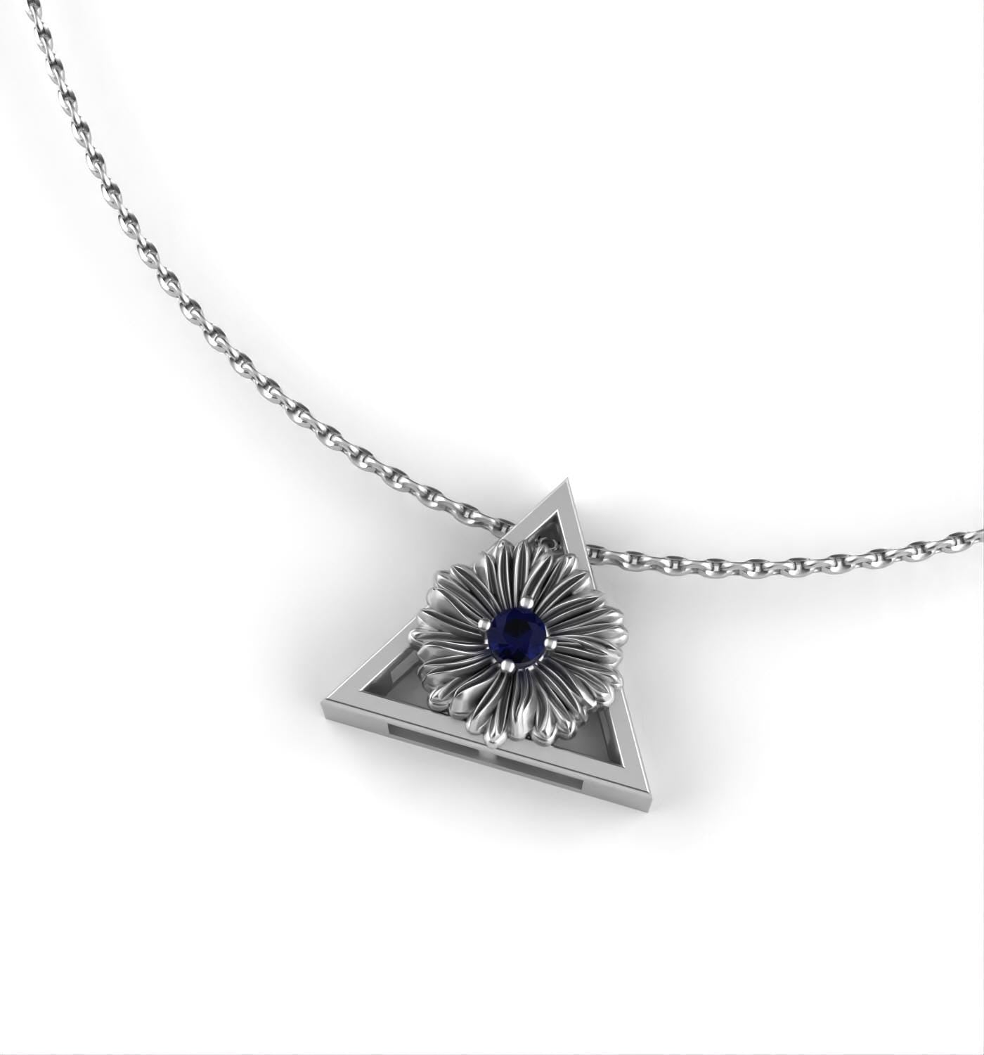 September-Triangle Symbol - Aster Birth Flower – Sapphire Birth Stone