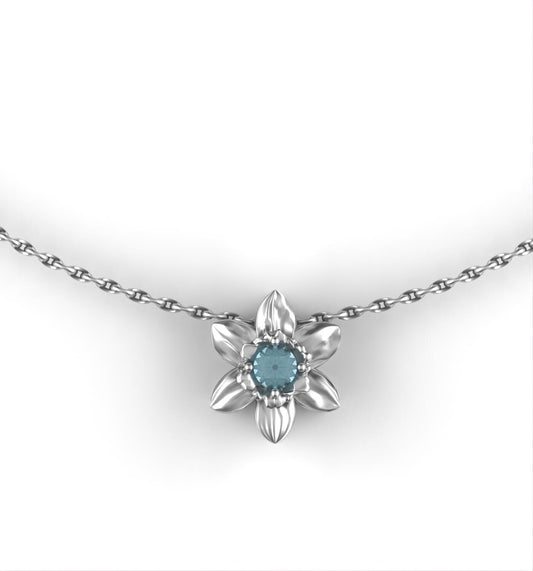 March-Daffodil Birth Flower- Aquamarine Birth Stone