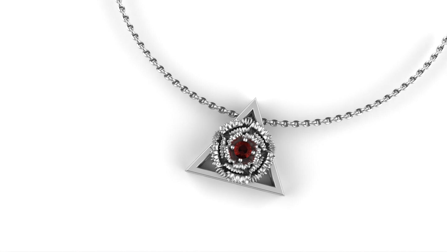 July - Water Lily Birth Flower - Ruby Birthstone