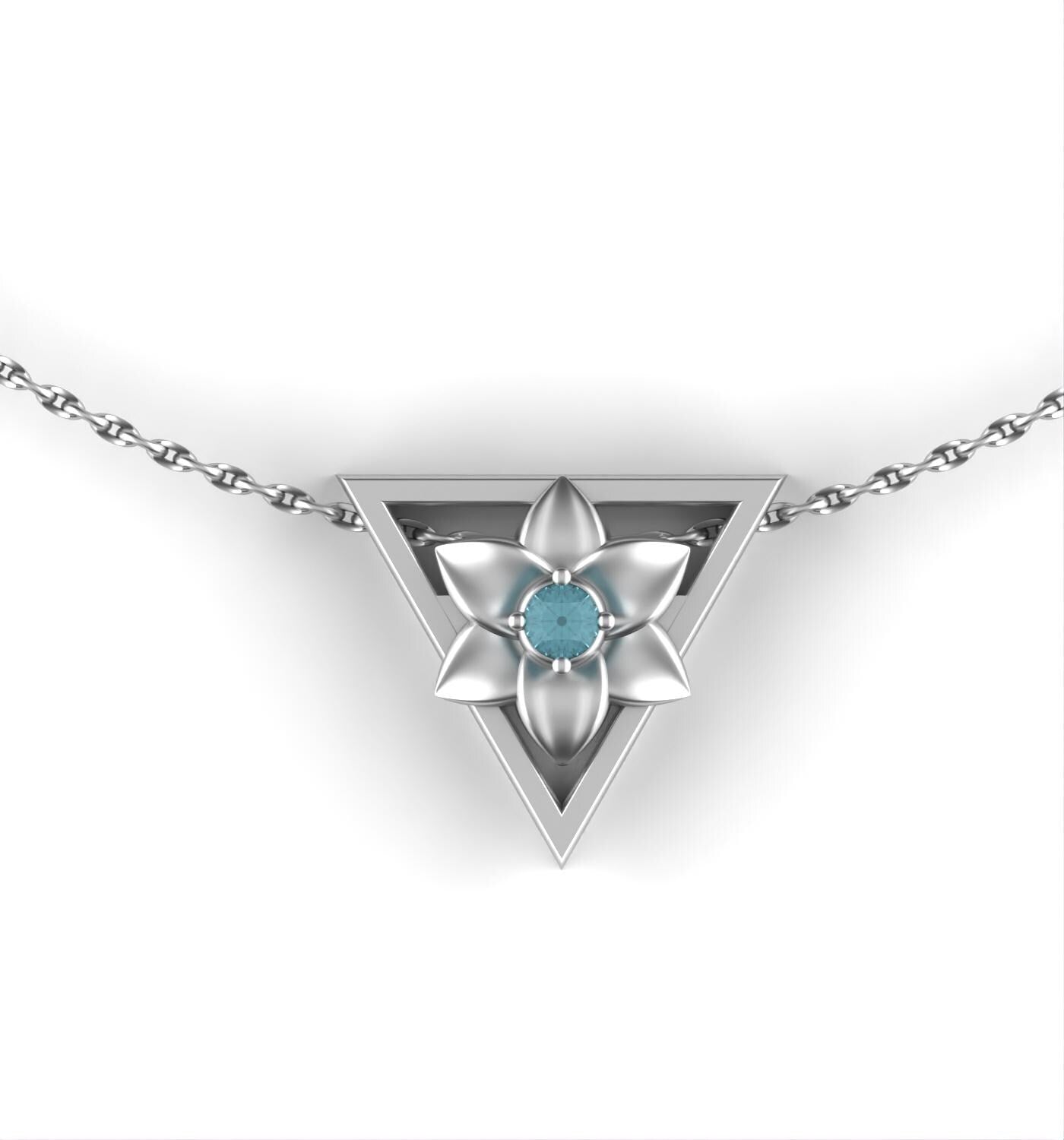 March-Triangle Symbol-Daffodil Birth Flower- Aquamarine Birth Stone