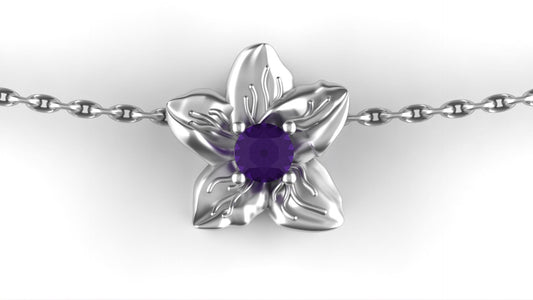 February - Violet Birth Flower - Amethyst Birthstone