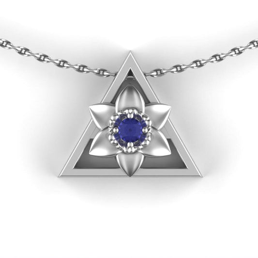 December - Triangle Symbol - Narcissus Birth Flower - Tanzanite Birthstone