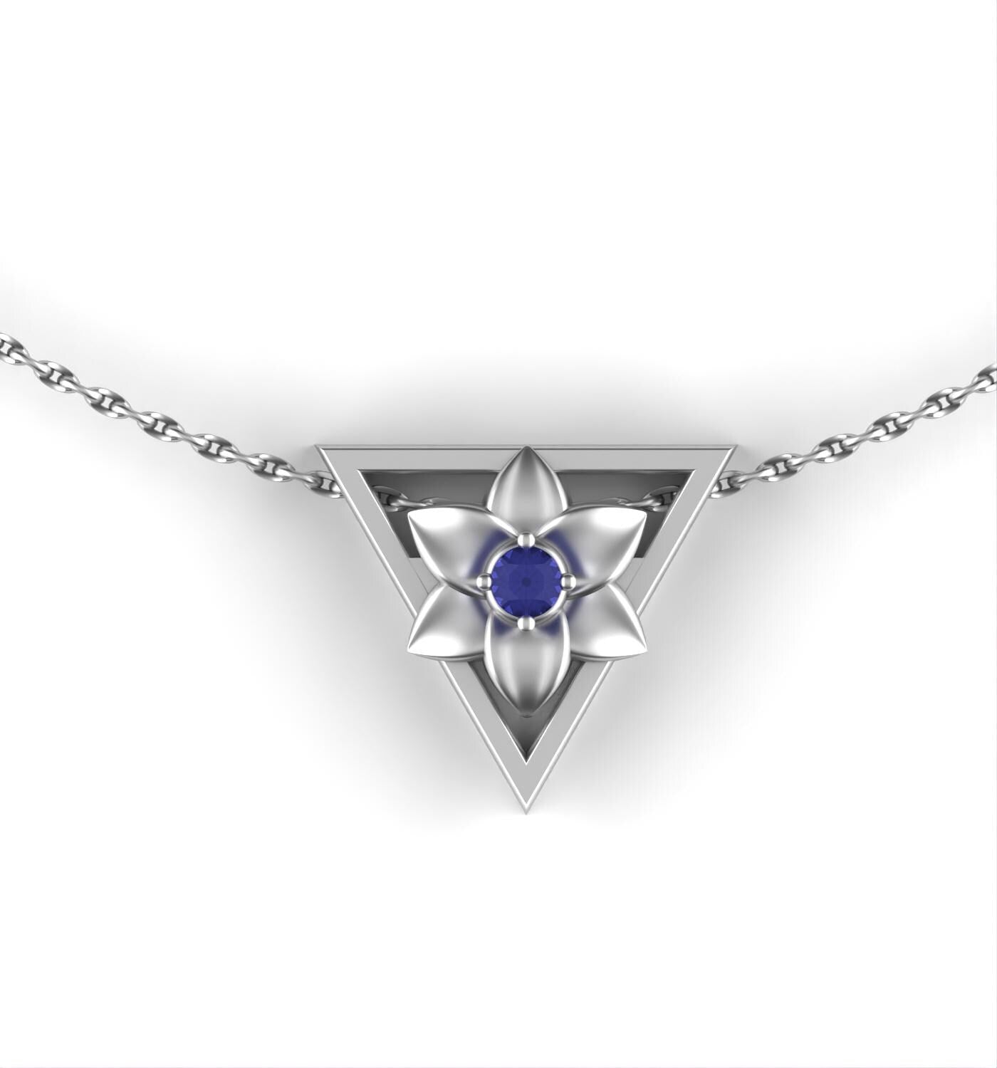 December - Triangle Symbol - Narcissus Birth Flower - Tanzanite Birthstone