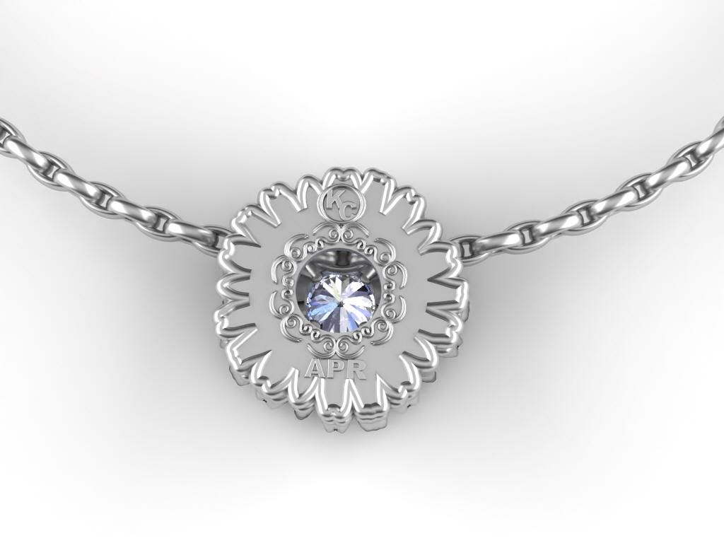 April - Daisy Birth Flower - Diamond Birth Stone