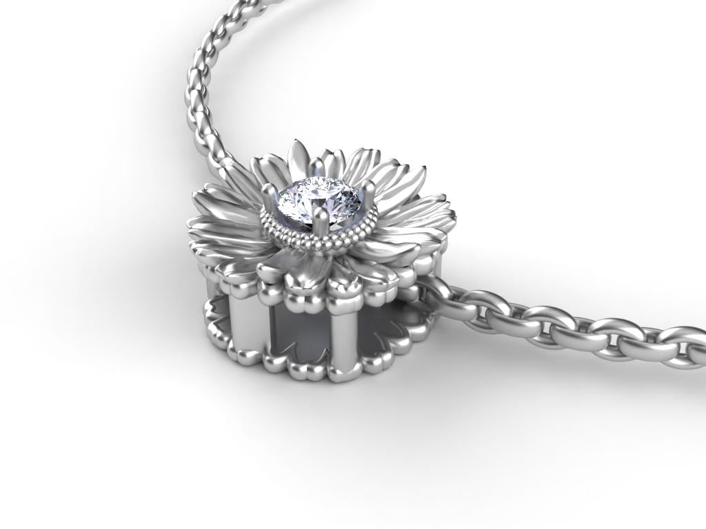 April - Daisy Birth Flower - Diamond Birth Stone