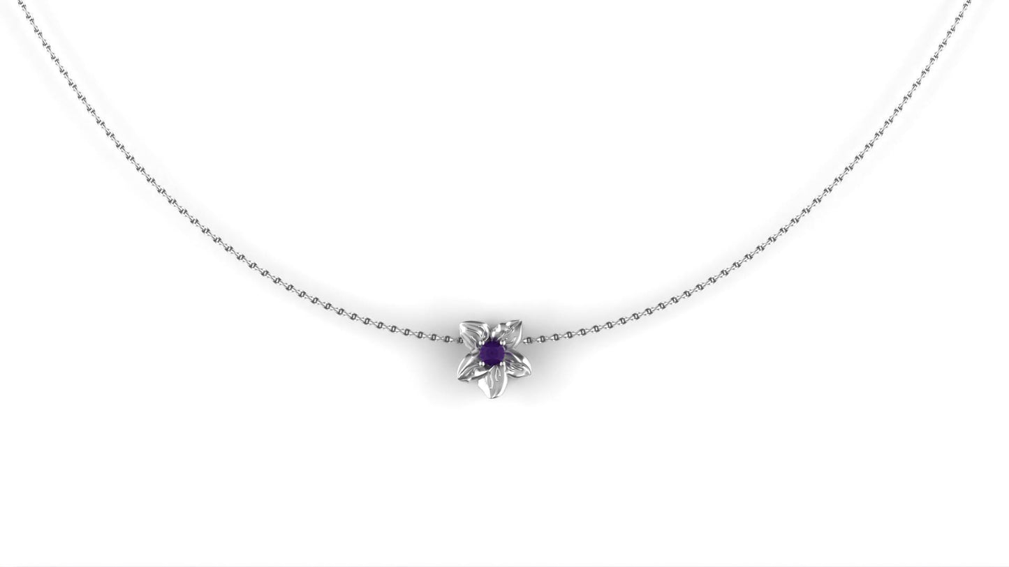 February - Violet Birth Flower - Amethyst Birthstone