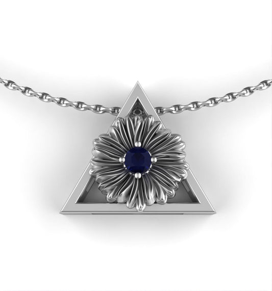 September-Triangle Symbol - Aster Birth Flower – Sapphire Birth Stone