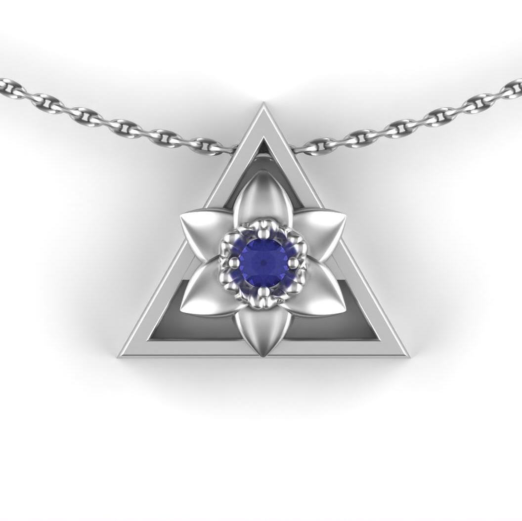 December - Triangle Symbol - Narcissus Birth Flower - Tanzanite Birthstone