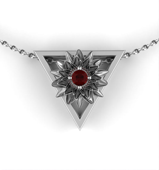 July - Water Lily Birth Flower - Ruby Birthstone